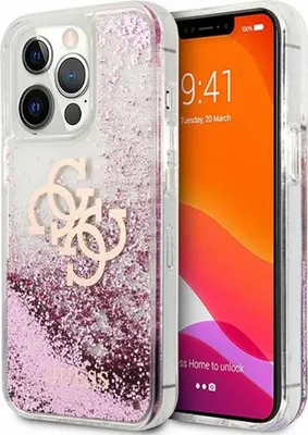 Immagine prodotto di Guess Guhcp13Xlg4Gpi Iphone 13 Pro Max6,7 Różowy/Rosa Custodia rigida 4G Big Liquid Glitter