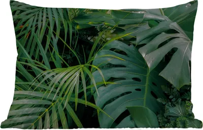 Produktbild von MuchoWow® Outdoor Kissen - Pflanzen - Dschungel - Blätter - Tropisch - 50x30 cm - Wetterfest - Lounge Kissen - Sofa kissen - Wohnzimmer Dekoration
