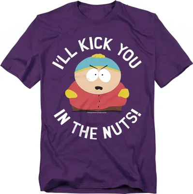 Image de South Park - "I'll Kick You In The Nuts " T-shirt Homme/Femme Unie TV20761 (M) (Vert irlandais)