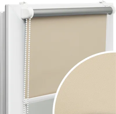 Obrázok produktu pre Voppi Zatemňovacia roleta bez vŕtania 75x150 cm ecru, okenná roleta termo, jednoduchá neinvazívna inštalácia