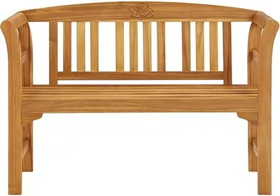 Imagen del producto de Banco de jardín de 114 cm, fabricado en madera de acacia maciza