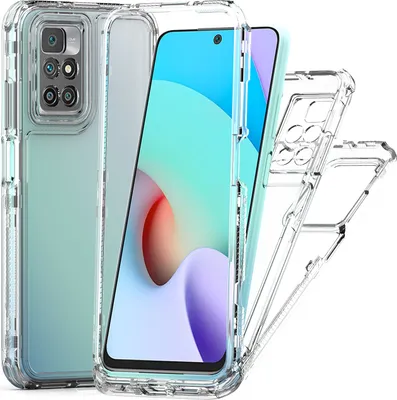 Produktbild von Transparente Handyhülle für Xiaomi Redmi 10 4G Stoßfeste TPU und PC Hybrid Klar Hülle
