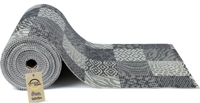 Obrázek produktu pro Podlahová rohož v roli 0,8 x 15 m, patchwork, PVC, protiskluzová rohož z měkké pěny, kterou lze oříznout na míru, vhodná jako podložka pod pračku nebo koupelnová rohož