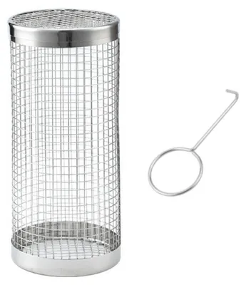 Produktbild von Stück Edelstahl-Grillkörbe mit Ständer- Klein 2 Stück