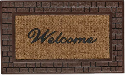 Produktbild von relaxdays Fußmatte "Welcome" Gummi & Kokos