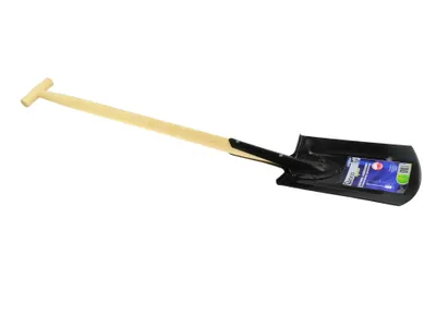 Obrázek produktu pro Plochý rýč s dřevěnou hubicí 120 cm 06589