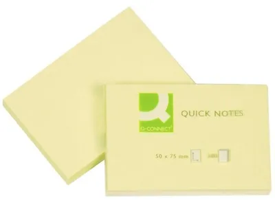 Image de Papillons adhésifs 50x75mm 100 feuilles jaune