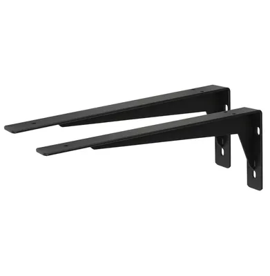 Produktbild von Verstärkter Wandhalter, Regalträger 150 x 400 x 40 mm, 2 Stück, schwarz