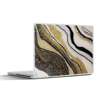 Produktbild von MuchoWow® Laptop Aufkleber Sticker Cover Edelstein - Abstrakt - Marmor - Natur 40x30 cm - Laptop Dekoration - Selbstklebend