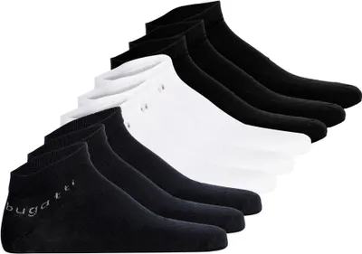 Produktbild von bugatti Herren Sneakersocken 9er Pack - Socks Soft Baumwolle Uni Basic Schwarz/Weiß/Dunkelblau 43-46
