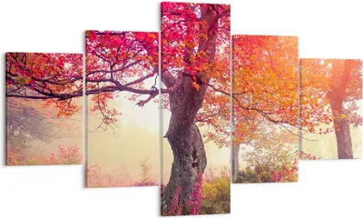 Produktbild von Bild auf Leinwand - Leinwandbild - Baum Natur Wiese - 125x70cm - Wand Bild - Wanddeko - Wandbilder - Leinwanddruck - Bilder - Kunstdruck - Wanddekoration - Leinwand bilder - Wandkunst - EA125x70-3658