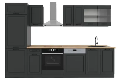 Obrázek produktu pro Kuchyňský kout Vicco R-Line Antracitový venkovský dům/antracit 300 cm , PD Dub, Model 53890