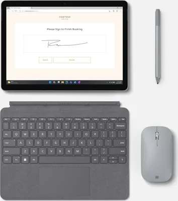 Obrázek produktu pro Microsoft Surface Go 4, 26,7 cm (10.5"), 1920 x 1280 px, 64 GB, 8 GB, Windows 10 Pro, Platinová