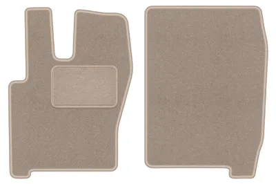 Imagen del producto de Alfombrillas delanteras de moqueta para Iveco Eurocargo II 2002-2008 (camión 120) – 2 piezas, beige, a medida – Wielganizator LUX