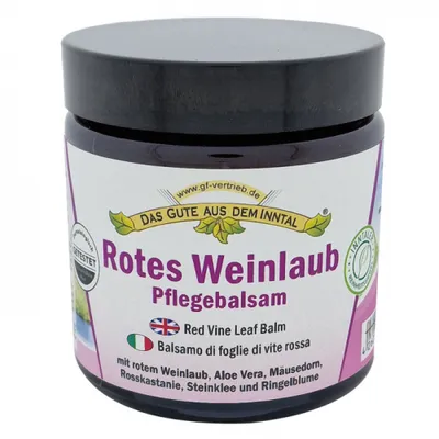 Produktbild von Inntaler Naturprodukte Rotes Weinlaub Pflegebalsam | 110 ml | mit Rosskastanie und Aloe Vera