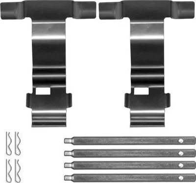 Produktbild von TEXTAR 82544200 Zubehörsatz Scheibenbremsbelag Vorne für AUDI A6 Avant (4F5, C6) A6 Limousine (4F2, C6)
