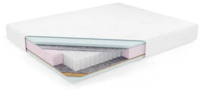 Produktbild von Taschenfederkernmatratze CLOUD 200x200 cm Pocket H2/H3 Matratze mit Kokos
