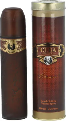 Obrázek produktu pro Fragluxe Cuba Brown, Pánské, 100 ml, Bergamot, Grep, Jasmín, Fialka, Jantar, Vanilka, Sprej