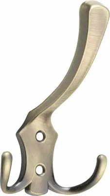Produktbild von Wandhaken im Retro-Stil, Bronze, 115 mm hoch, 72 mm breit, 74 mm tief