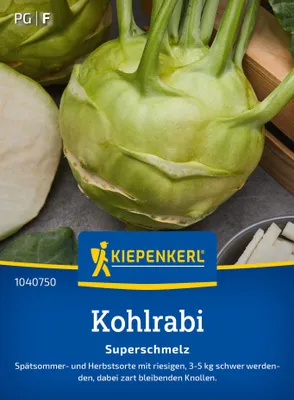 Produktbild von Kiepenkerl Saatgut Kohlrabi Superschmelz für ca. 100 Pflanzen