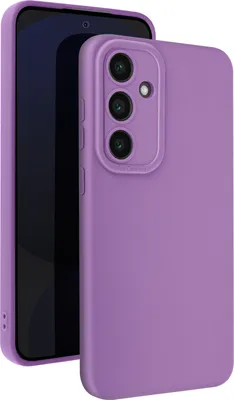 Immagine prodotto di Avizar, Custodia in silicone SoftGlow per Samsung Galaxy S24 FE, fotocamera protetta, viola