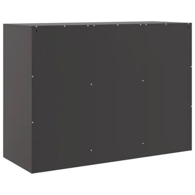 Obrázek produktu pro Příborník černý 99 x 39 x 73 cm ocel