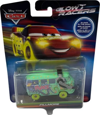 Produktbild von Disney Pixar Cars Disney and Pixar Glow Racers Will Rusch, Rennauto, 3 Jahr(e), Metall, Violett, Gelb