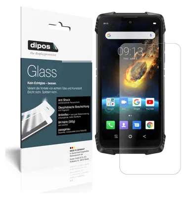 Produktbild von 2x Schutzfolie für Blackview BV6900 matt - Anti-Shock 9H Folie dipos Glass Kunststoffglas