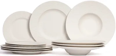 Immagine prodotto di Servizio di piatti Villeroy & Boch Manufacture Rock - Bianco - 12 pezzi
