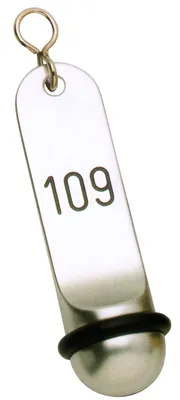 Produktbild von Hotelschlüsselanhänger , silberfarben
