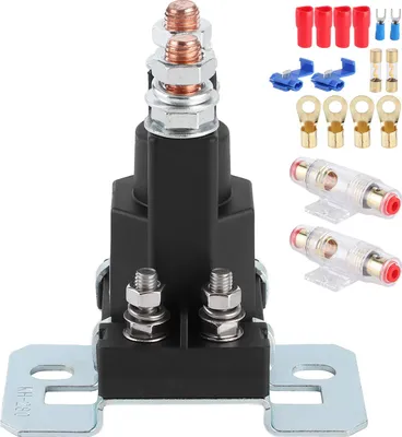 Produktbild von DC-Relais, 12 V/500 A, Sicherungshalter, 100 A Sicherungen, Dual-Batterie-Ladeschutz für Auto, Wohnmobil, Yacht
