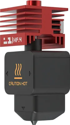 Obrázek produktu pro 3D tiskárna Hotend, vhodná pro Bambu Lab H2D, náhradní příslušenství, vysoký průtok, tryska 0,4 mm, červený chladicí blok, nanovrstva