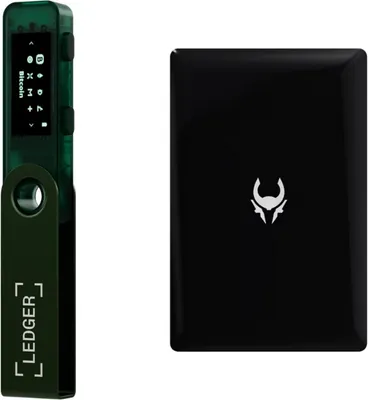 Produktbild von Ledger Nano S Plus - Emerald Grün + Cryptotag Loki Bündel