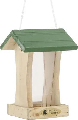 Produktbild von CJ Wildlife Futterhaus St. Louis natur/grün LxBxH: 16x16x23 cm