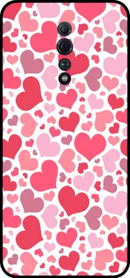 Image de L'étui Smartphonica convient pour
  Oppo Reno Z avec impression de cœurs - Coque arrière en TPU avec motifs de cœurs - Enfants
  Coque avec motifs de cœurs