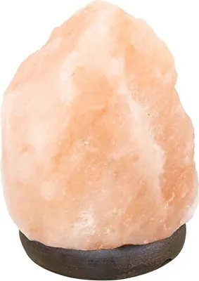 Produktbild von Salzlampe P201UTP100 Rosa aus Salzgestein und Buchenholz mit Dimmerschalter