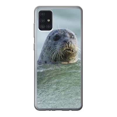 Produktbild von MuchoWow® Handyhülle Schutzhülle Hülle für Samsung Galaxy A52 5G Nordsee - Seehund - Wasser Silikon Softcase Handy Hülle - Umschlag