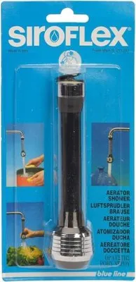Image de Siroflex Embout de robinet flexible mâle, noir