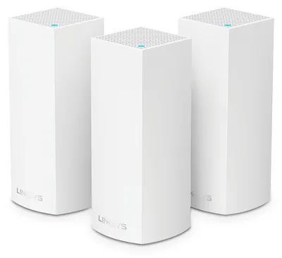 Produktbild von Linksys Velop, Weiß, Intern, Mesh-System, Tri-Band (2,4 GHz / 5 GHz / 5 GHz), Wi-Fi 5 (802.11ac), 2200 Mbit/s