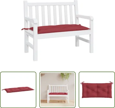 Produktbild von The Living Store Gartenbank-Auflage Weinrot 100x50x7 cm Oxford-Gewebe