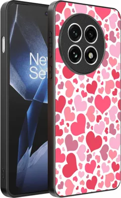 Productafbeelding van Geschikt voor:OnePlus 13R telefoonhoesje met hartjesprint - TPU achterkant met hartjesdesignHoesje - Kinderhoesje met hartjesdesign - Smartphonica