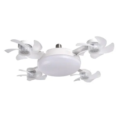 Produktbild von Deckenventilator mit Beleuchtung und Fernbedienung 60W LED Leise Deckenleuchte Ventilator Mit Dimmbar Timer Einstellbare Windgeschwindigkeit,Faltbar