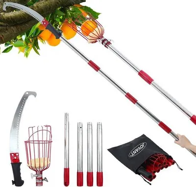 Produktbild von Apfelpflücker - Obstpflücker mit Korb - 4 Stück - 1,6 m