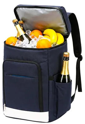 Isolierter Kühlrucksack 28L, marineblau, wasserdicht