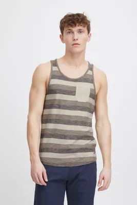 Produktbild von SOLID SDWhicco Herren Tanktop Shirt Muskel-Shirt mit Rundhals-Ausschnitt Brusttasche 100% Baumwolle Regular fit