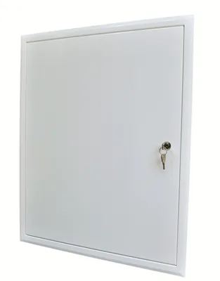 Produktbild von Laco DR-1 Revisionstür Metall Weiß 500x600 mm mit Schlüssel