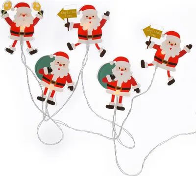 Produktbild von Solight LED Weihnachts-Saugkette Weihnachtsmann 1,2m 1V251