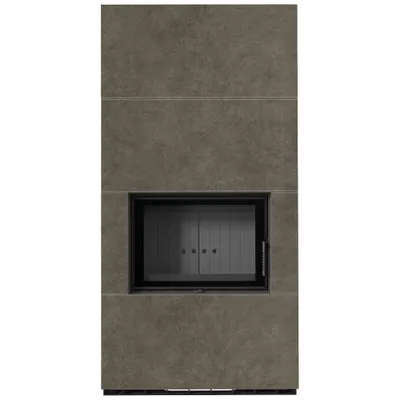 Produktbild von Kaminbausatz KRATKI FLOKI BOX 8 kW Ø 160 Quarzsinter FOKOS PIOKRATKI MBO schwarz Verkleidung
