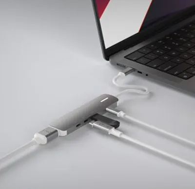 Obrázek produktu pro LINQ LQ49051, Kabel, USB 3.2 Gen 2 (3.1 Gen 2) Type-C, 140 W, 10,100,1000,2500 Mbit/s, Šedá, Bílá, 10 Gbit/s