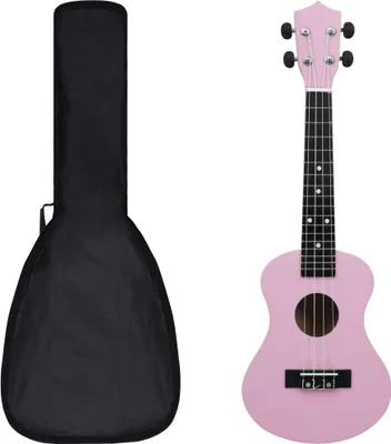 Produktbild von "2026 MODERNE"Sopran-Ukulele-Set mit Tasche für Kinder Rosa 23" DE743171 - Ukulelen